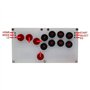 Lapyyne Contrôleur de à Joystick à Doigt Mince avec Boutons Complets pour Combats D'Arcade, avec Fonction de Commutation à Chaud