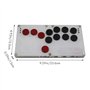 Lapyyne Contrôleur de à Joystick à Doigt Mince avec Boutons Complets pour Combats D'Arcade, avec Fonction de Commutation à Chaud