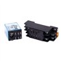 Osmond 12V DC Relais de Puissance Bobine DPDT LY2NJ HH62P-L JQX-13F 10A Avec PTF08A Douille Base
