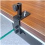 Junterone Pince de de Table de Bureau Robuste pour Micro, Bras de Microphone, Support de Lampe de Bureau, Pince avec Adaptateur 