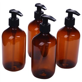 4 Pcs Nouveau 500 Ml Pompe Bouteille Maquillage Salle de Liquide Shampooing Bouteille Distributeur de Voyage Bouteille Conteneur