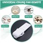Sujurio Kit de Télécommande Universel de Remplacement pour Ventilateur de Plafond, 6 Vitesses et Synchronisation, Remplacement à