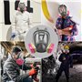 Junterone Masque Respiratoire, Masque Respiratoire RéUtilisable 6800 avec Filtres, AntibuéE, Respirateur Contre les Vapeurs Orga