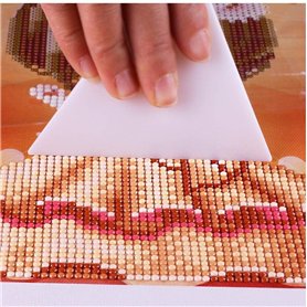 TOSSPER Fix Tool pour la Peinture Diamant Modificateur Ajusteur Correction Diamant Broderie Correction Outil Règle Nette Moule d