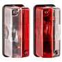 AUTOLIGHT 24 - Lot de 2 feux de position latéraux et d’encombrement rouge/blanc - Feu de marquage latéral avec ampoules pour cam