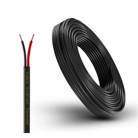 Câble de véhicule - Câble Automobile de Remorque Rond ou Plat - Rouge/noir - 2 x 0