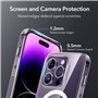 ESR Coque pour iPhone 14 Pro, Compatible avec MagSafe, Hybrid Magnétique Case pour iPhone 14 Pro avec HaloLock, Protection Antic