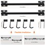 Râtelier de vélo pliable pour montage mural - Support de vélo pour 5 vélos - Système de support réglable pour la maison et le ga