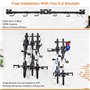 Râtelier de vélo pliable pour montage mural - Support de vélo pour 5 vélos - Système de support réglable pour la maison et le ga