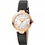 Roberto Cavalli by Franck Muller Femmes Analogique Quartz Montre avec Bracelet en Cuir RV1L166L0031