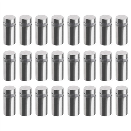 OTOTEC 24pcs Entretoise Boulons Support Mural en Acier Inoxydable Verre Magasin Signe Supports Vis Annoncer Clous de Fixation