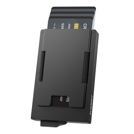 Slimwalt Porte Carte Bancaire pour 10-20 Cartes Portefeuille Homme avec RFID Blocage Portefeuilles et Porte-Cartes Homme avec Sm