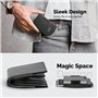 Slimwalt Porte Carte Bancaire pour 10-20 Cartes Portefeuille Homme avec RFID Blocage Portefeuilles et Porte-Cartes Homme avec Sm