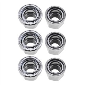 6pcs M9 Écrous de Roue M10 Essieu Écrous de Roue de Vélo Moyeu Remplacement Grande Bride Écrou d'essieu Accessoires pour Vélo