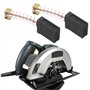 OTOTEC Lot de 2 paires de balais de charbon à ressort 18,5 x 13,8 x 6,3 mm compatibles avec moteur de scie circulaire Parkside P