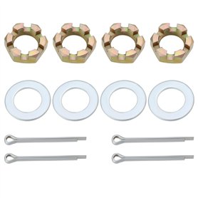 OTOTEC 2 Jeux d'écrous de Remorque Kit de Rondelles d'arbre en Acier Au Carbone de 1 Pouce Goupilles Fendues de 2