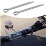 OTOTEC 2 Jeux d'écrous de Remorque Kit de Rondelles d'arbre en Acier Au Carbone de 1 Pouce Goupilles Fendues de 2,3" Long Compat