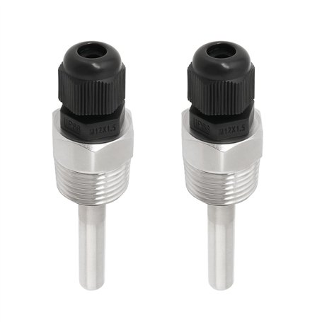 OTOTEC 2pcs Manchons Immersion pour Sonde de Température de Poche G1/2" en Acier Inoxydable 304 pour Capteur de Température de 6
