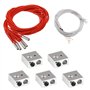 EMSea Bloc de chauffage en aluminium pour imprimante 3D 12 V 40 W Cartouche céramique Chauffage 6 x 20 mm Tête unique avec câble