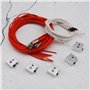 EMSea Bloc de chauffage en aluminium pour imprimante 3D 12 V 40 W Cartouche céramique Chauffage 6 x 20 mm Tête unique avec câble