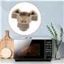 EMSea 5pcs Coupleur de Plateau Tournant pour Four à Micro-ondes Support de Guide Rouleau Four Plateaux en Verre Couplage d'entra