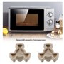 EMSea 5pcs Coupleur de Plateau Tournant pour Four à Micro-ondes Support de Guide Rouleau Four Plateaux en Verre Couplage d'entra
