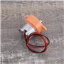 EMSea 2Pcs Petit Moteur de Réduction 3rpm Moteur à Engrenages à Vitesse Lente 3-12V DC Moteur à Engrenages à Vitesse Lente à Fai