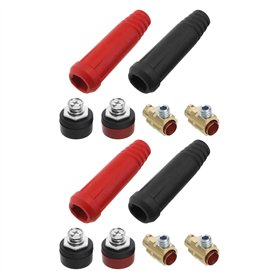 YINETTECH Lot de 8 connecteurs de câble de soudage TIG DKJ10-25 pour machine de découpe plasma