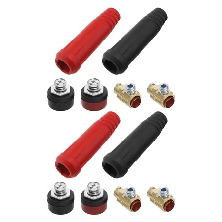 YINETTECH Lot de 8 connecteurs de câble de soudage TIG DKJ10-25 pour machine de découpe plasma
