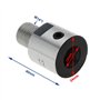 YINETTECH 1 tige de raccordement de mandrin 12 mm M14 x 1 en acier inoxydable pour mandrin de tour K01-50/63 K02-50/63