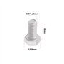 YINETTECH Lot de 5 boulons hexagonaux pour débroussailleuse M8 x 1,25 - Filetage gauche - Longueur : 16 mm - Filetage inversé he