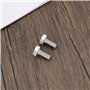 YINETTECH Lot de 5 boulons hexagonaux pour débroussailleuse M8 x 1,25 - Filetage gauche - Longueur : 16 mm - Filetage inversé he