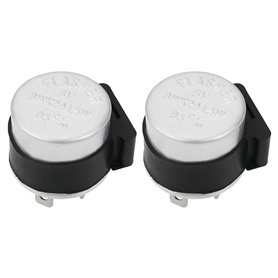 YINETTECH Lot de 2 Relais Clignotants à 2 Broches pour Moto 6 V avec Couvercle 18-23 W Compatible avec La Plupart des Motos Et V