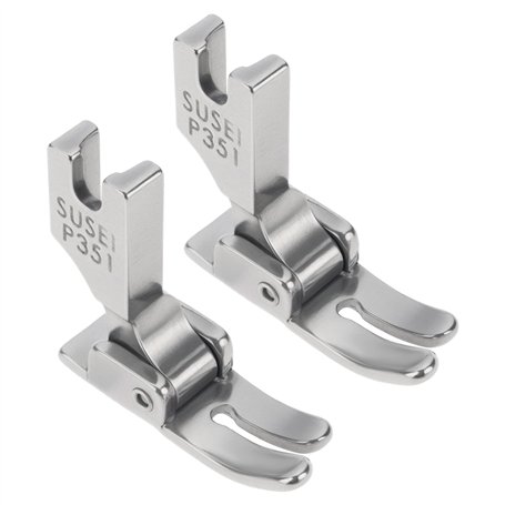 YINETTECH Lot de 2 Pieds Presseurs pour Machine à Coudre à Tige Haute P351 - Pied Presseur pour Machine à Coudre Industrielle -