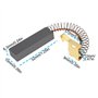 YINETTECH Lot de 4 balais de charbon moteur avec connecteur en cuivre 6,3 x 10 x 32 mm pour sèche-cheveux d'animaux