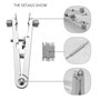 Bmocoen 6825 Barres à Ressort Outil Standard pour Retirer la Barre à Ressort, Montres, Pinces pour Bracelet de Montre Outil de B