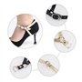 VGOL 2 paires Sangles de Chaussures Détachables Sangles de Cheville Antidérapantes Sangles de Talons Hauts Détachables pour Femm