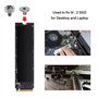VGOL Kit de Montage de Vis M.2 SSD NVMe Kit de Vis de Carte Mère PC Compatible avec ASUS Cartes Mères avec Goujon et Tournevis P