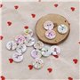 VGOL 200pcs Boutons en Bois Avec Motif d'Arbre Mélangé - Décoratifs Multicolores - Accessoires de Bricolage pour Couture, Artisa
