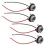 VGOL Lot de 4 Douilles d'ampoule LED 1156 BA15S - Adaptateur de Support de Lampe - Connecteur de câblage pré-câblé pour Voiture