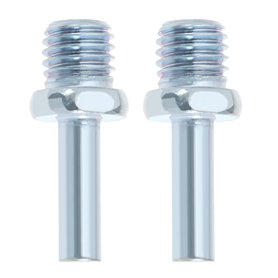 VGOL Lot de 2 adaptateurs de forage M14 filetés sur tige ronde 8 mm - Pour perceuses - Accessoires de rechange - Longueur : 45 m