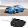 VGOL 1 Pièce Coque de Clé de Voiture Pliable à 2 Boutons de Rechange pour Télécommande Compatible avec Opel Compatible avec Zafi