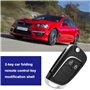 VGOL 1 Pièce Coque de Clé de Voiture Pliable à 2 Boutons de Rechange pour Télécommande Compatible avec Opel Compatible avec Zafi