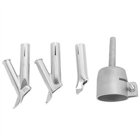 Bruafsir Buses de soudage à 4 vitesses pour vinyle PVC plastique souffleur d'air chaud buse de vitesse triangulaire 5 mm Tête de
