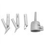 Bruafsir Buses de soudage à 4 vitesses pour vinyle PVC plastique souffleur d'air chaud buse de vitesse triangulaire 5 mm Tête de