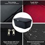 Micvtve ArrièRe Panier de Grande Capacité Porte-Bagages ArrièRe pour Monter Le MéTallique Panier de Rangement pour avec Couvercl