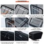 Micvtve ArrièRe Panier de Grande Capacité Porte-Bagages ArrièRe pour Monter Le MéTallique Panier de Rangement pour avec Couvercl