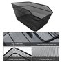 Micvtve ArrièRe Panier de Grande Capacité Porte-Bagages ArrièRe pour Monter Le MéTallique Panier de Rangement pour avec Couvercl