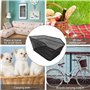 Micvtve ArrièRe Panier de Grande Capacité Porte-Bagages ArrièRe pour Monter Le MéTallique Panier de Rangement pour avec Couvercl
