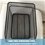Micvtve ArrièRe Panier de Grande Capacité Porte-Bagages ArrièRe pour Monter Le MéTallique Panier de Rangement pour avec Couvercl